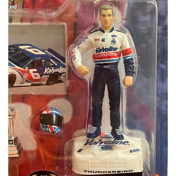 Mark Martin Superstars Of Racing Nascar Figure Set 1997 Card Figure Car Stand - Picture 10 of 10